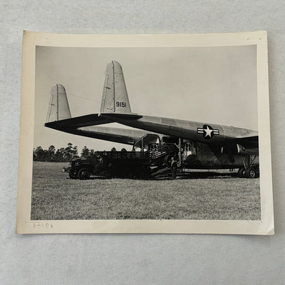 Fairchild Aircraft United States Air Force Airplane Plane Vintage Photo Truck