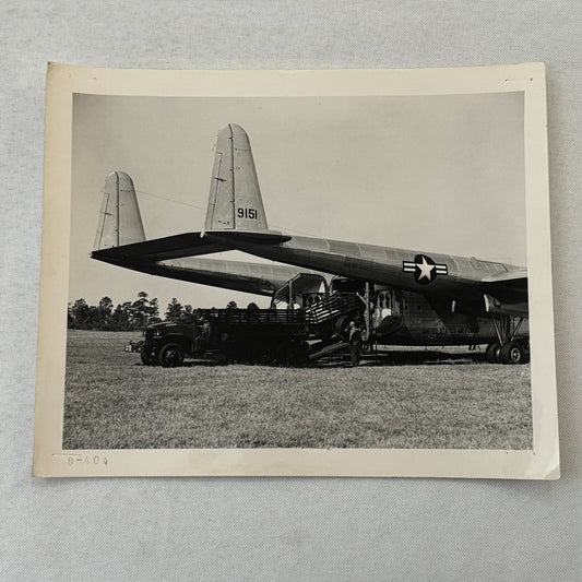 Fairchild Aircraft United States Air Force Airplane Plane Vintage Photo Truck