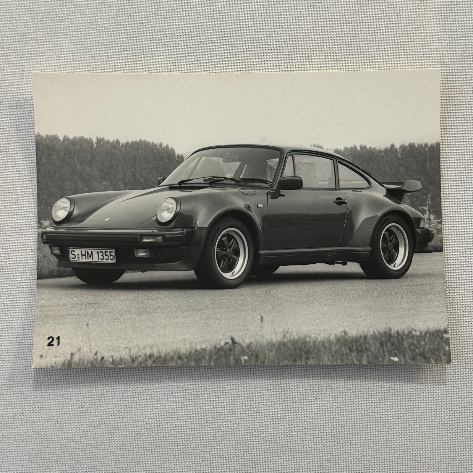 Porsche 911 Turbo Car Factory Press Photo Photograph