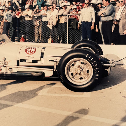Vintage Indy Racing Photo AJ Foyt Car Motorsport Modern Print