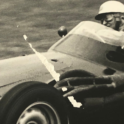 Vintage Racing Photo Photograph BRM Car Harry Schell