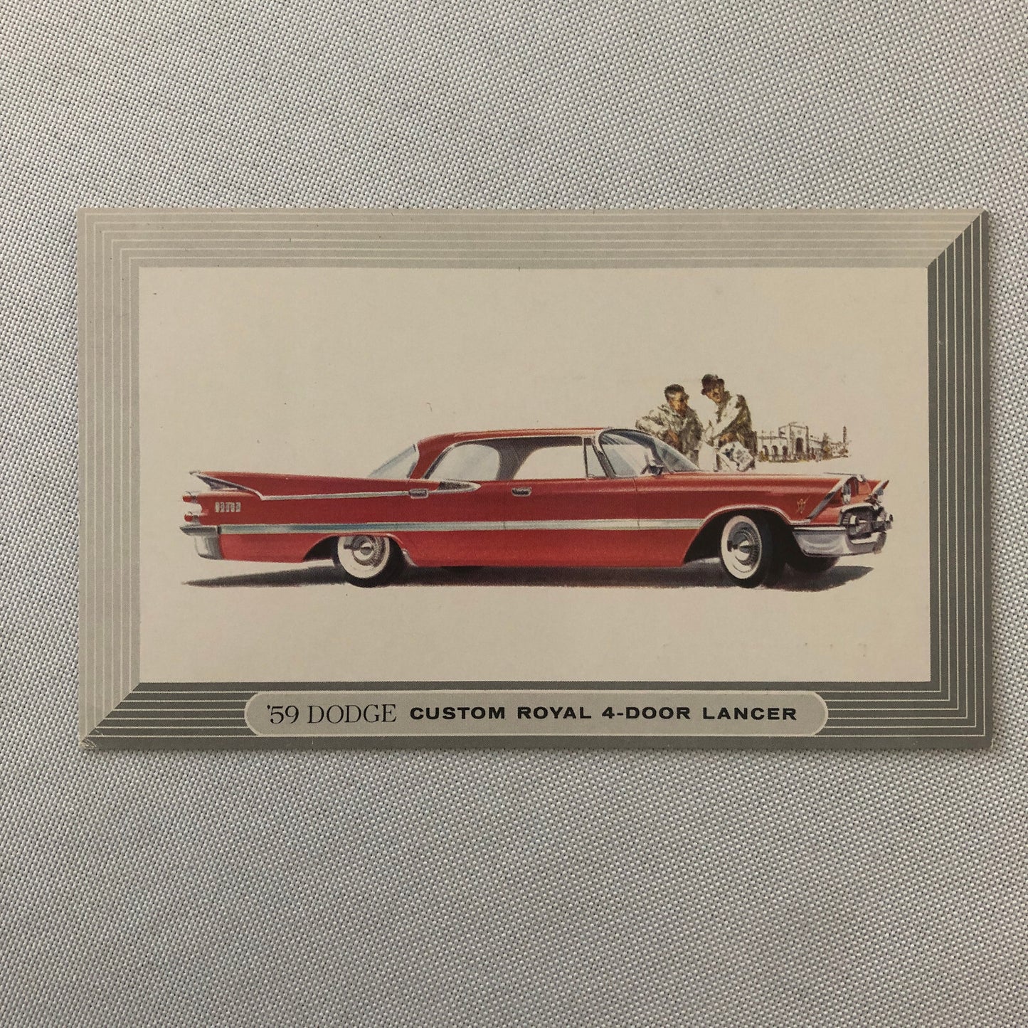 1959 Dodge Custom Royal 4 Door Lancer Postcard Post Card Advertising