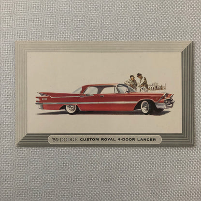 1959 Dodge Custom Royal 4 Door Lancer Postcard Post Card Advertising