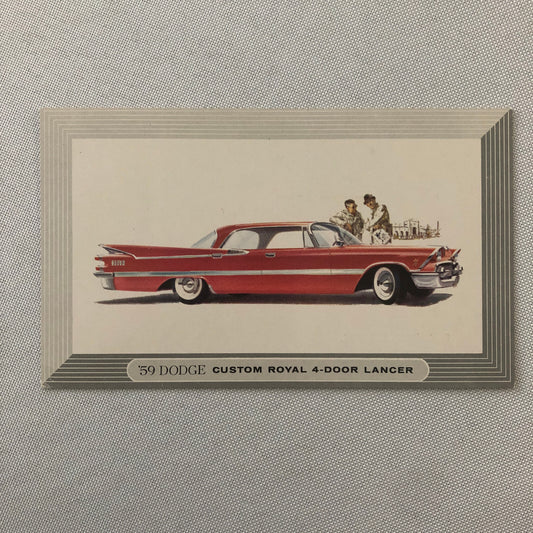 1959 Dodge Custom Royal 4 Door Lancer Postcard Post Card Advertising