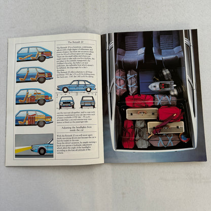 Renault 20 Car Sales Brochure Catalog Vintage Advertising TS TX GTD
