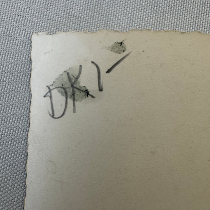 Vintage Photo Photograph Print Snapshot Man in Uniform with Early Automobile