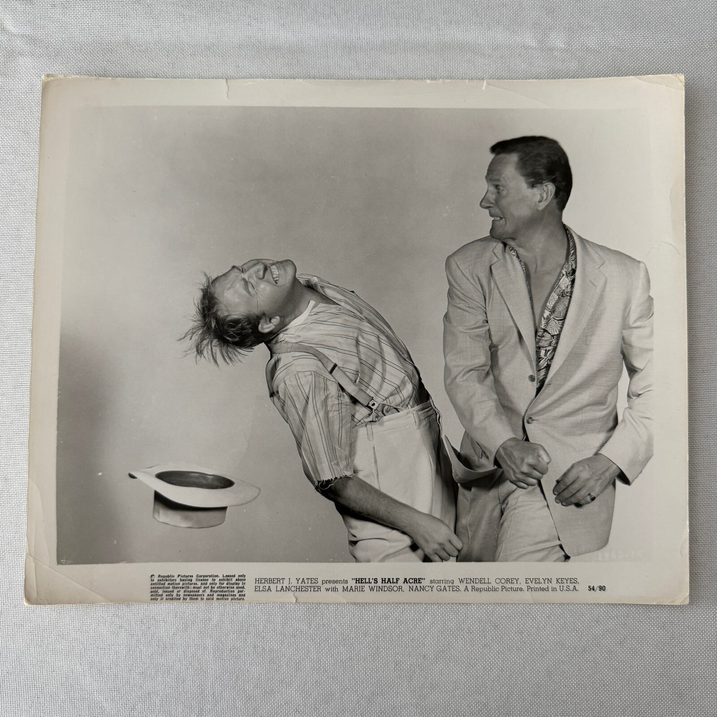 Vintage Movie Press Photo Photograph Hell's Half Acre Fight Scene