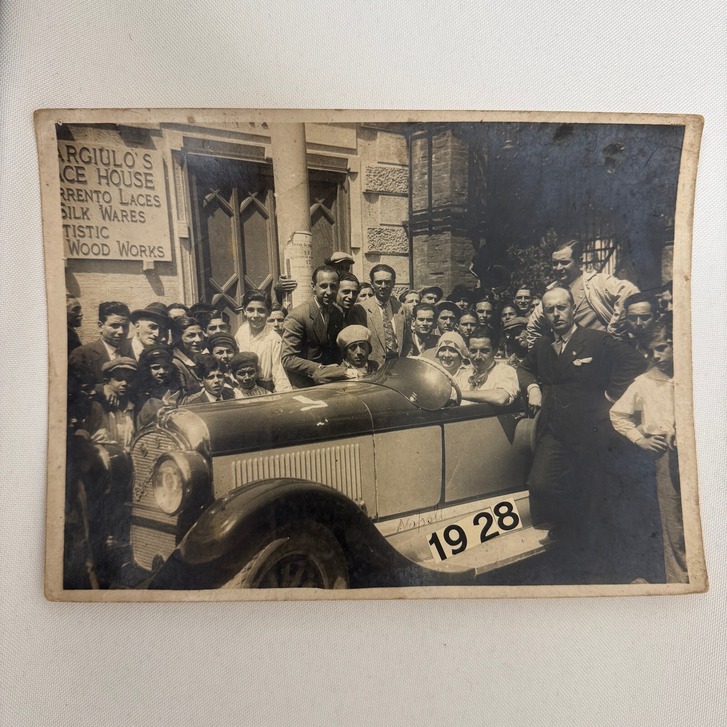 Antique Chrysler Car Automobile Photo Photograph Italian Photographer Stamp
