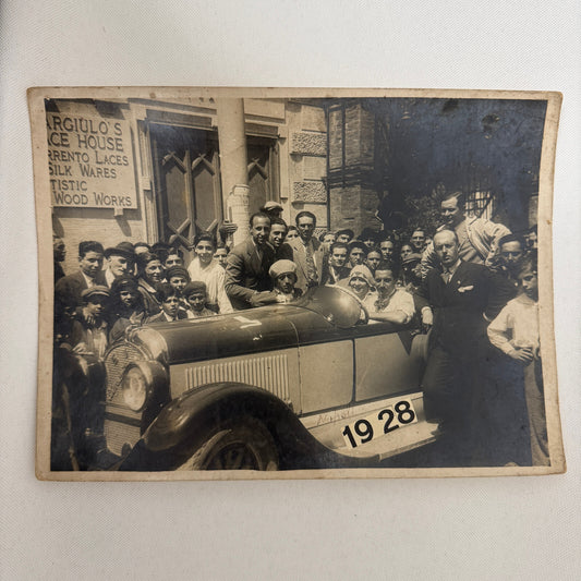 Antique Chrysler Car Automobile Photo Photograph Italian Photographer Stamp