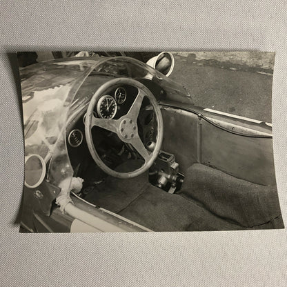 Vintage Racing Car Interior Photo Photograph Print 