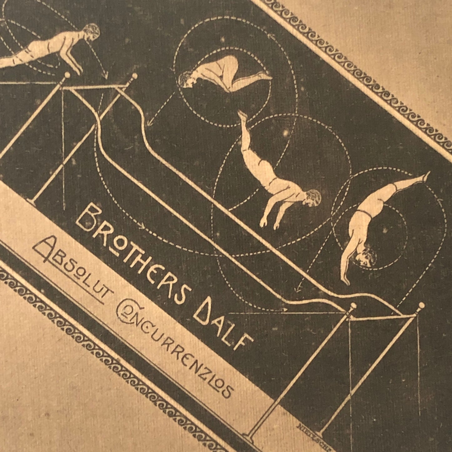 Circus Acrobat Act Performer Postcard Post Card Brothers Dalf Vintage