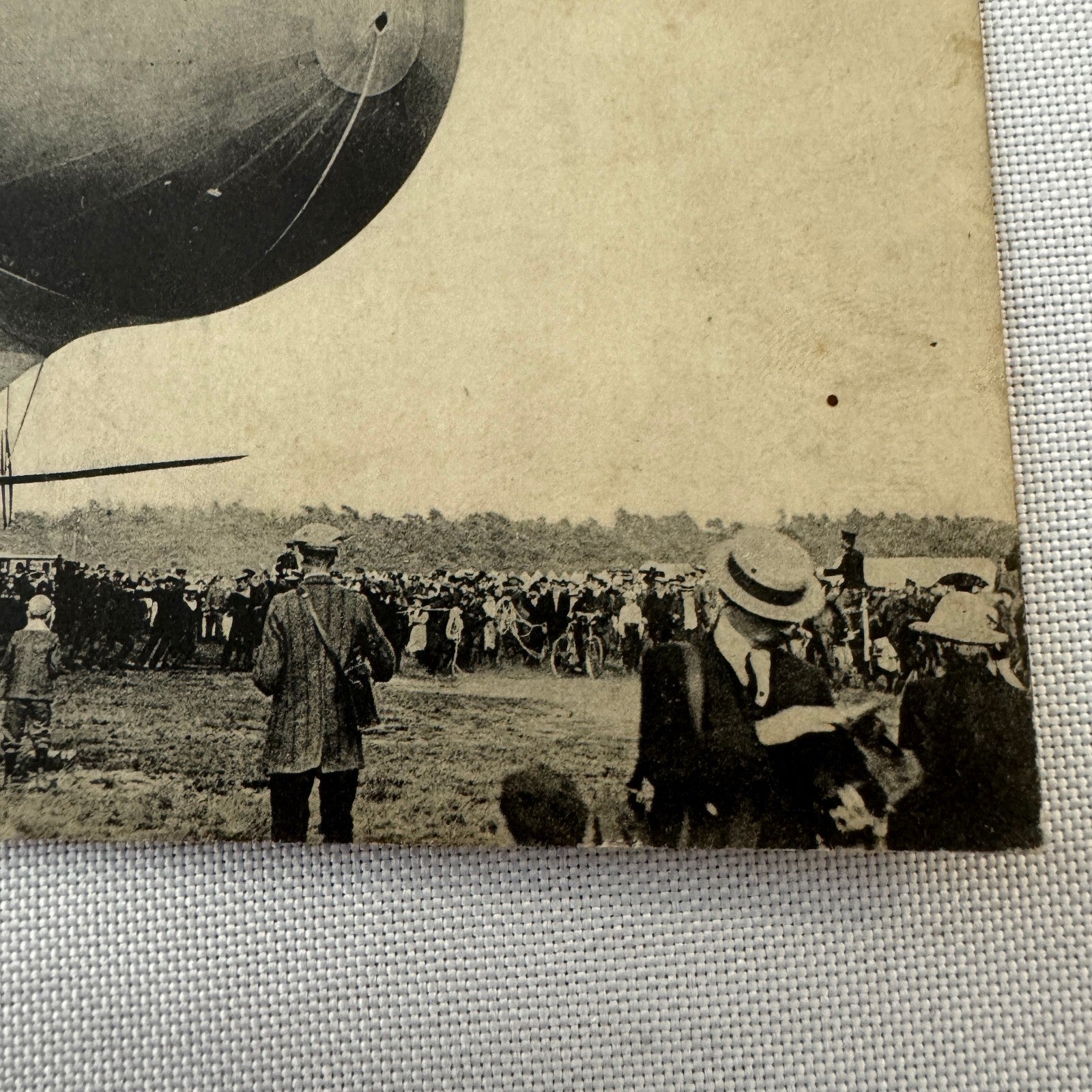 Vintage Zeppelin Airship Dirigible Postcard Post Card French Nulli Secundus