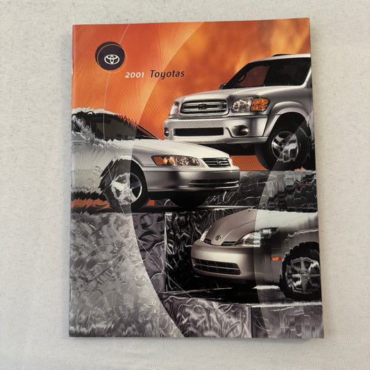 2001 Toyota Sales Brochure Catalog Tacoma Pickup Echo Celica MR2 Rav4 4Runner +