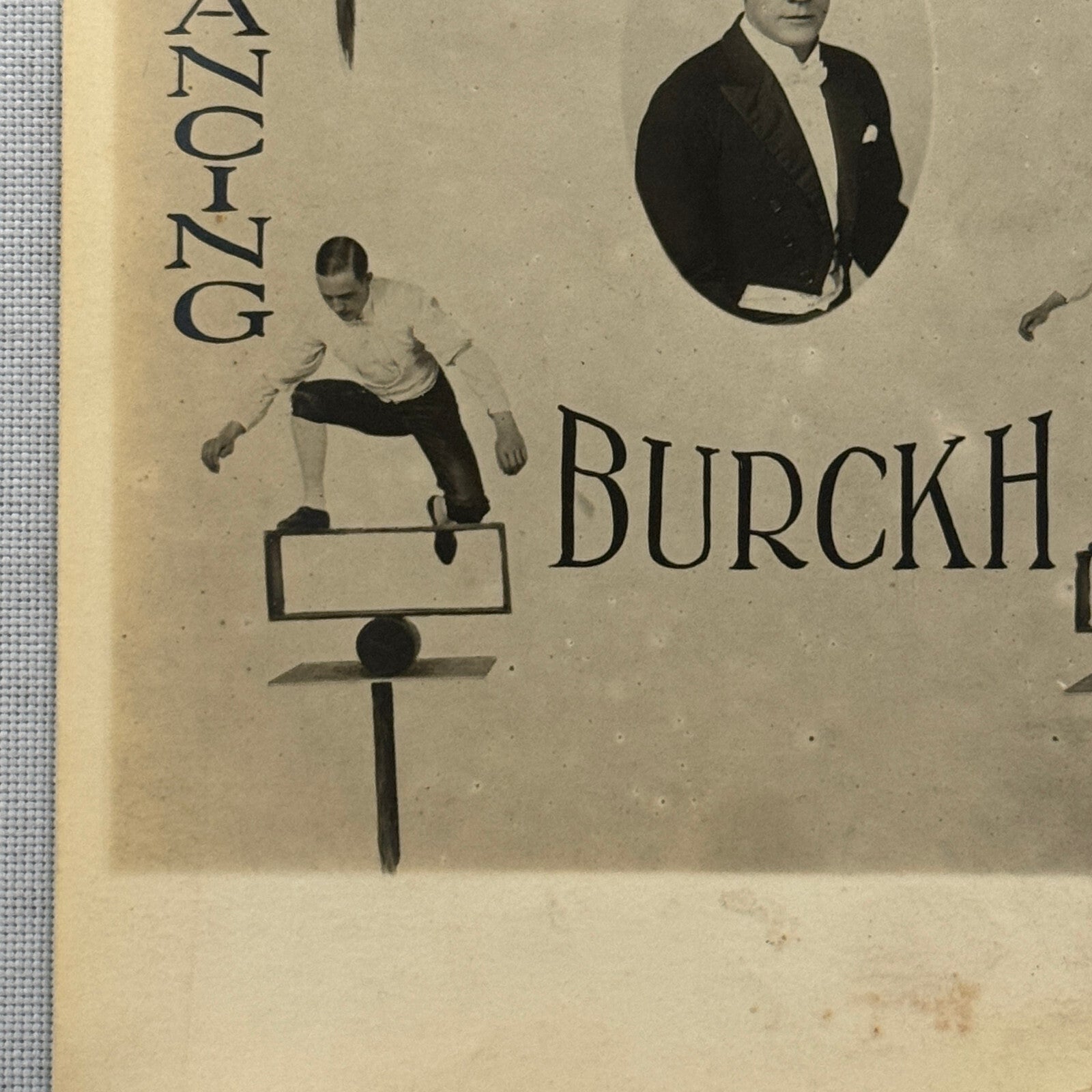 Vintage Circus Balancing Act Acrobat Postcard Post Card Burckh European