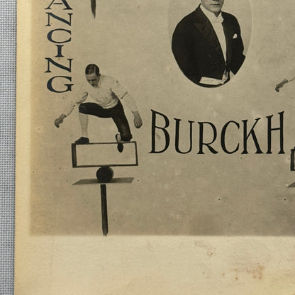 Vintage Circus Balancing Act Acrobat Postcard Post Card Burckh European