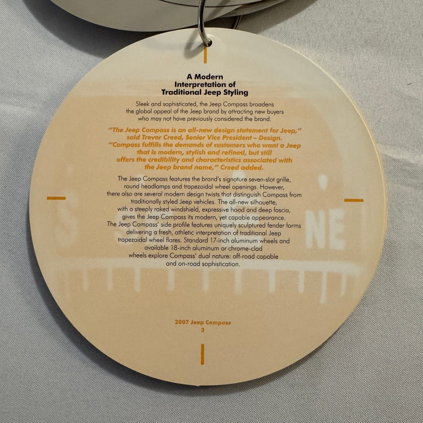 2007 Jeep Compass Press Kit Brochure with Photo CD