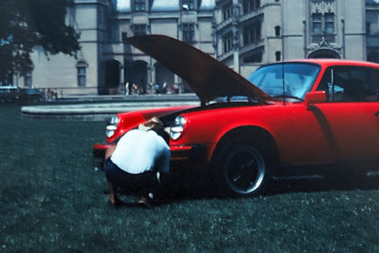 Porsche 911 Car 35mm Photo Slide Vintage 1981
