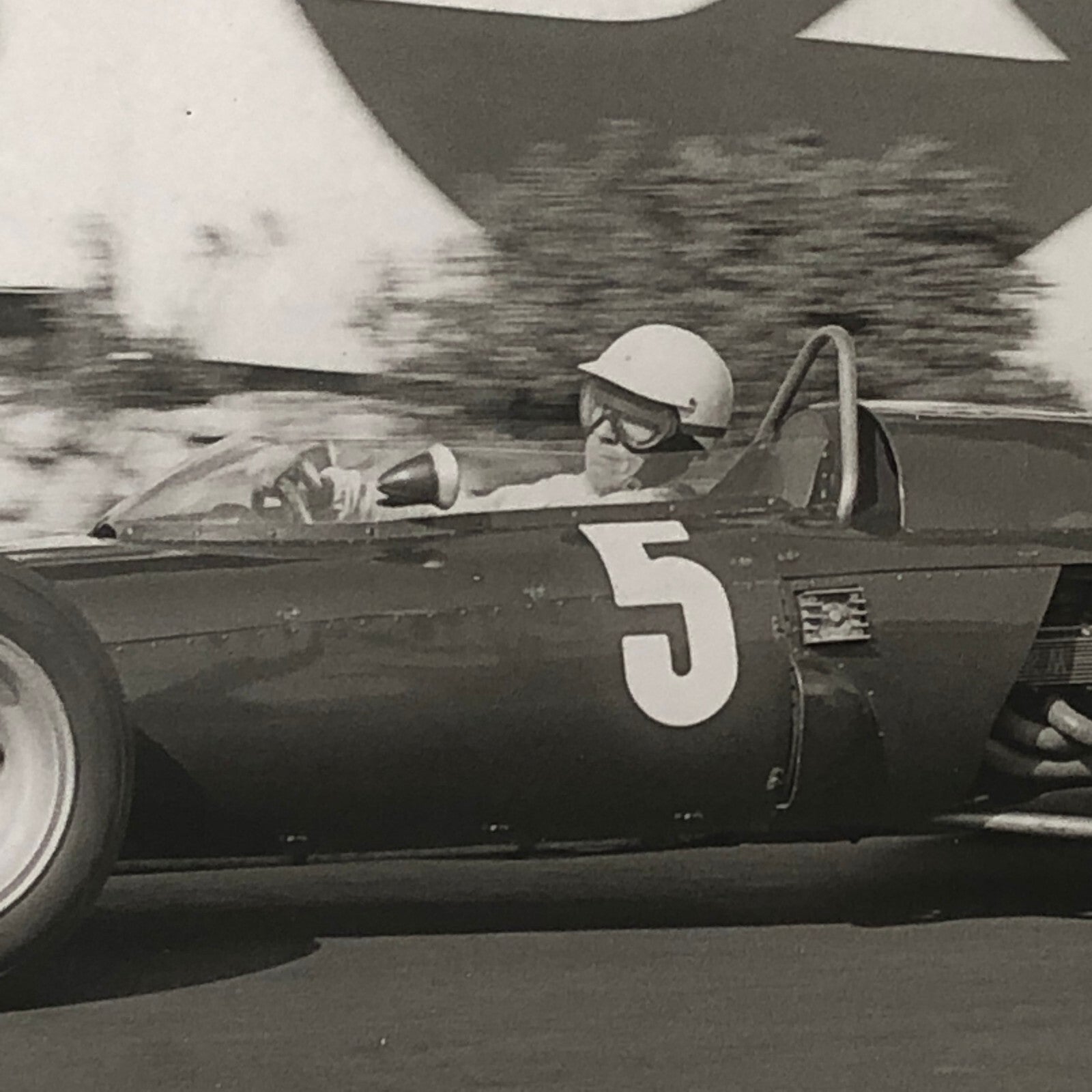 Vintage Racing Car Driver Grand Prix Racing Car Photo Photograph Gunther Molter