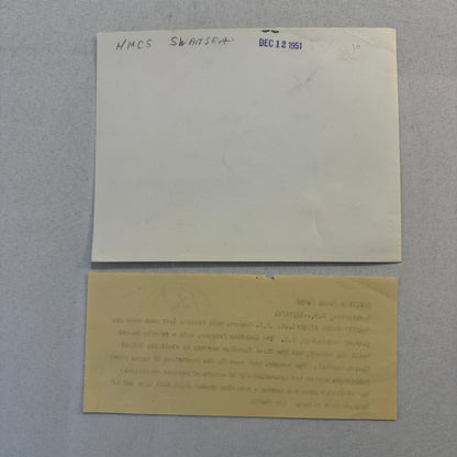Vintage Royal Canadian Navy Military Ship HMCS Swansea Boat Visits Washington