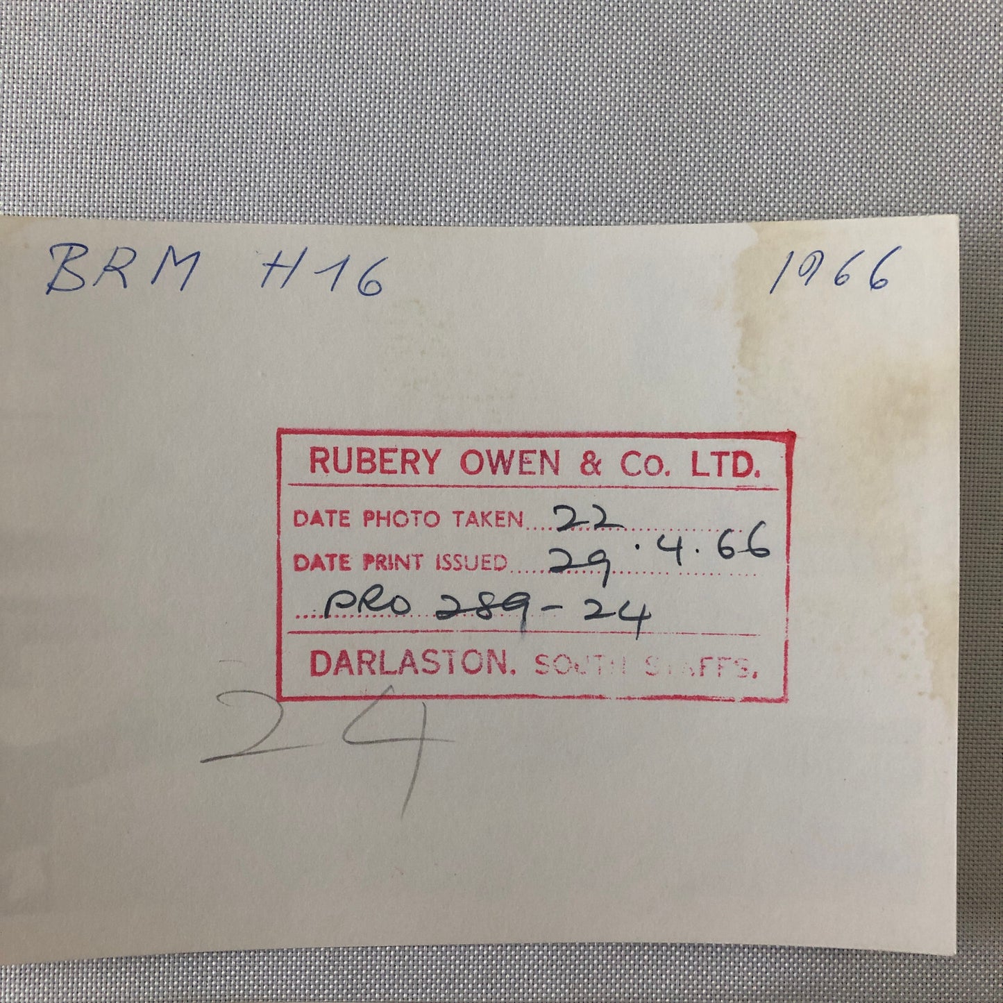 Vintage Racing Photo Photograph Print BRM Engine Lot of 5