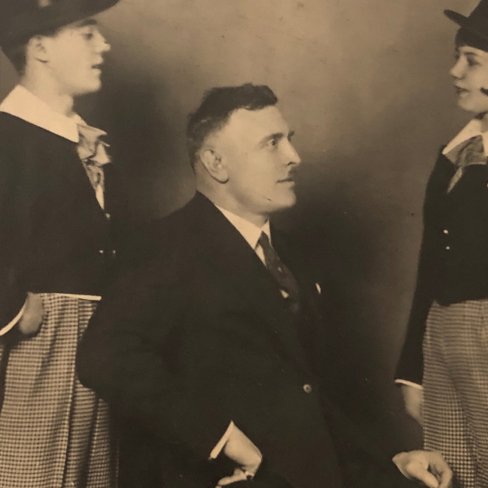 Circus Performer Troupe Acrobats in Costume Photo Photograph Vintage