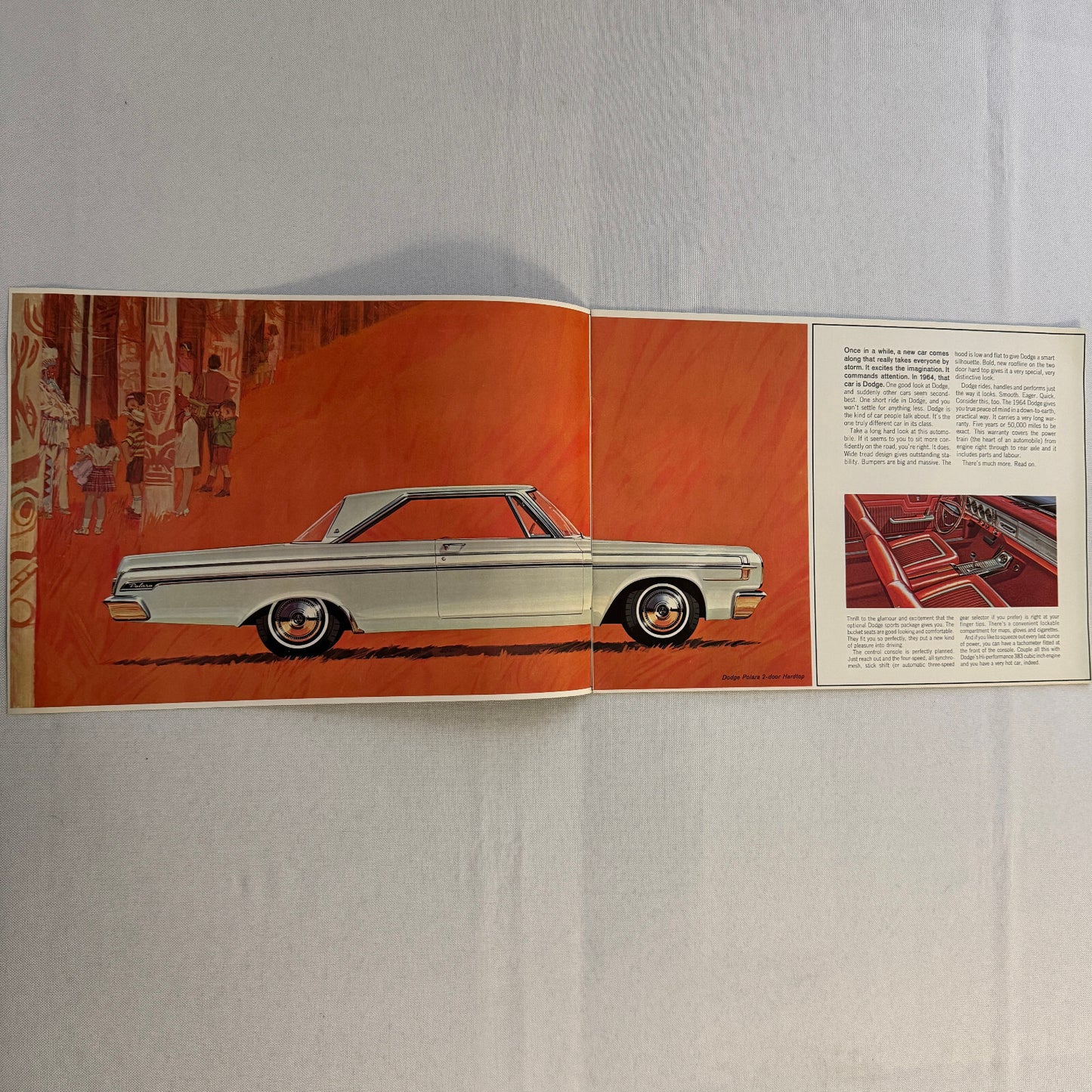 1964 Dodge Car Sales Brochure Catalog Polara 440 330 Vintage Advertising