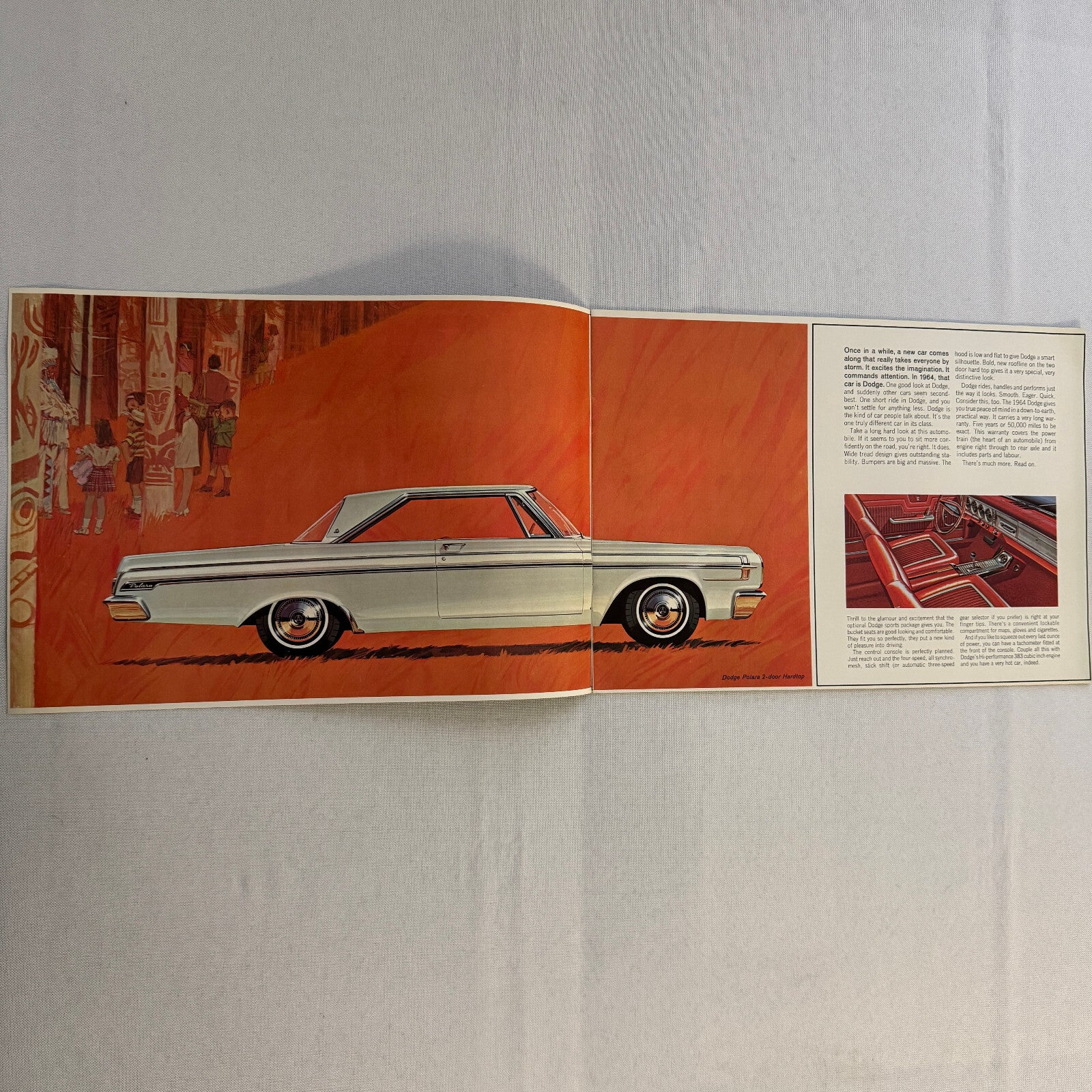 1964 Dodge Car Sales Brochure Catalog Polara 440 330 Vintage Advertising