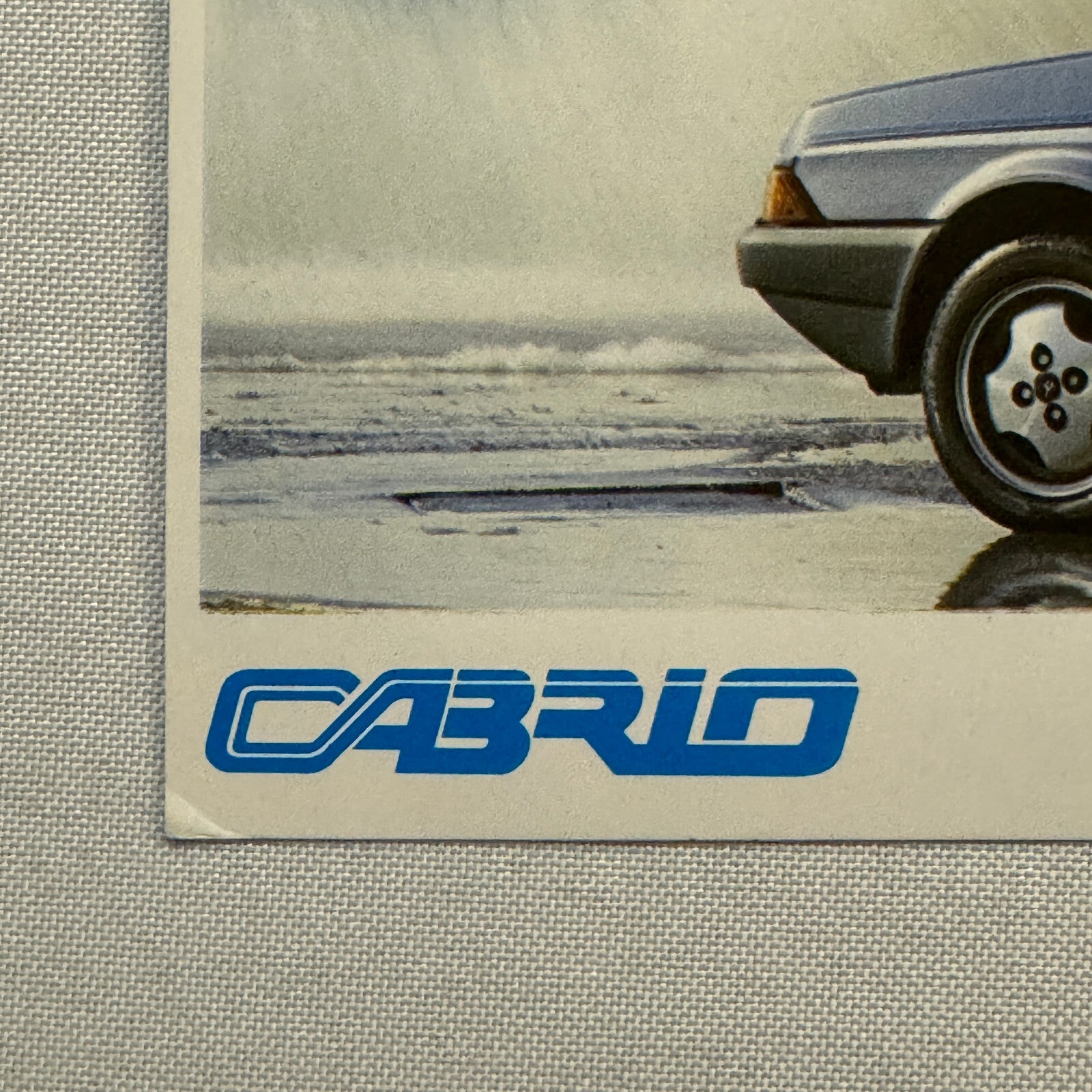 Bertone Cabrio Convertible Cabriolet Sales Sheet Brochure Mini Poster 1984