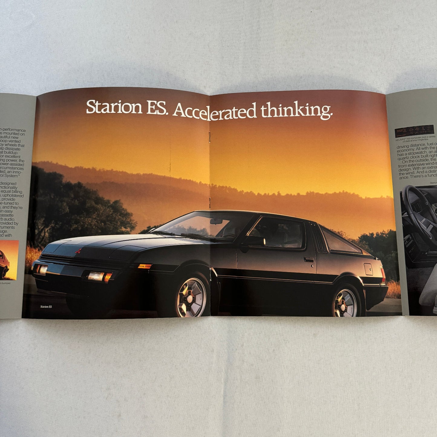 1985 Mitsubishi Starion Sports Car Sales Brochure Catalog Advertising