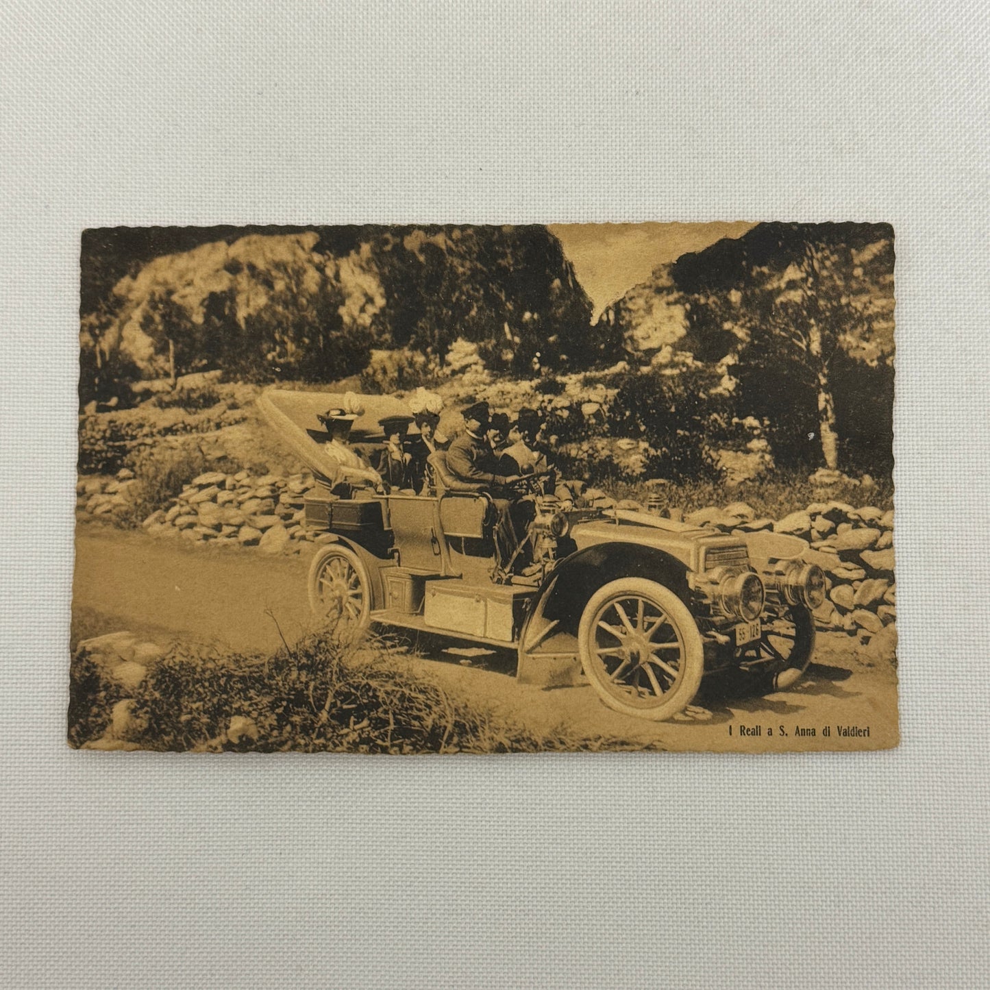 Vintage Italian Car Postcard Post Card Antique