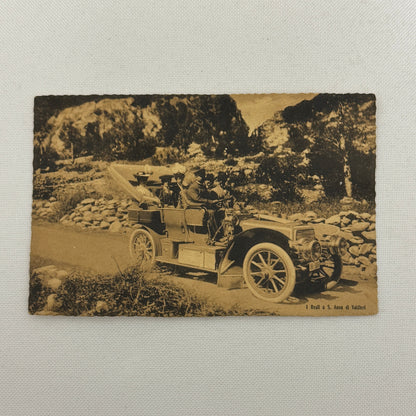 Vintage Italian Car Postcard Post Card Antique