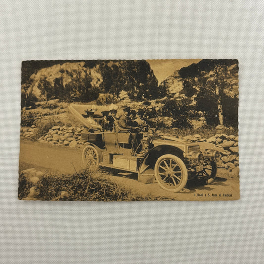 Vintage Italian Car Postcard Post Card Antique
