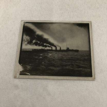 Early Military Navy Ship Boat WW1 World War 1 Glass Plate Lantern Slide