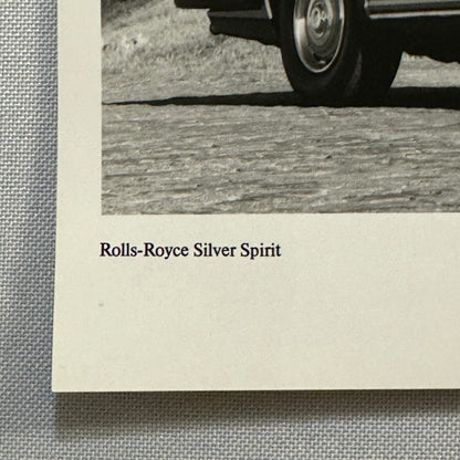 Rolls Royce Silver Spirit Car Factory Press Photo Photograph