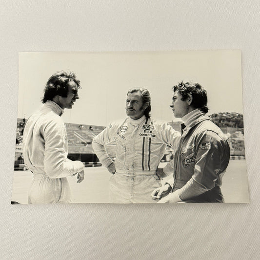 Vintage Racing Photo 1971 Interlagos F2 Race Tim Schenken Graham Hill Bob Wollek