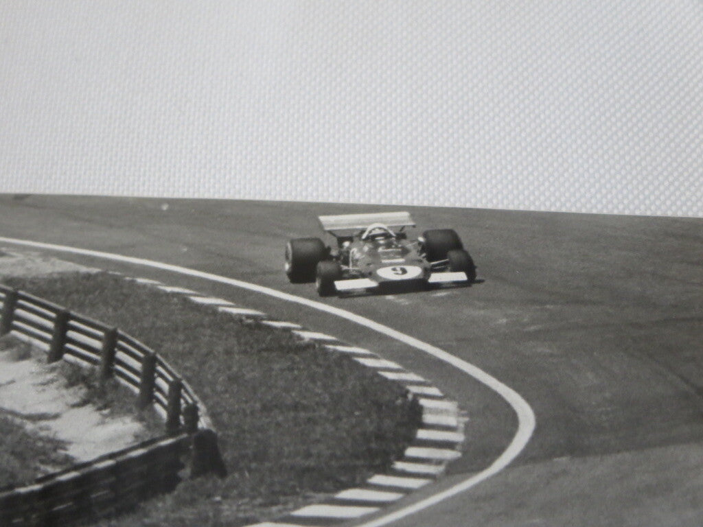 Vintage 1973 Brazilian Grand Prix Racing Photograph Photo Jackie Stewart + 