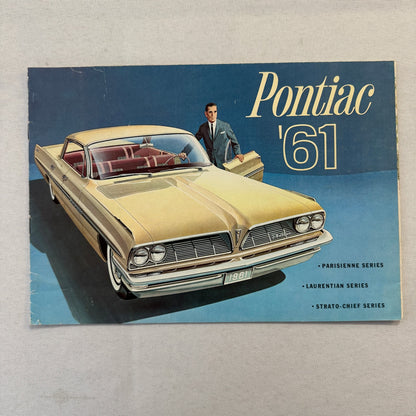 1961 Pontiac Sales Brochure Parisienne Laurentian Strato Chief Canadian Catalog