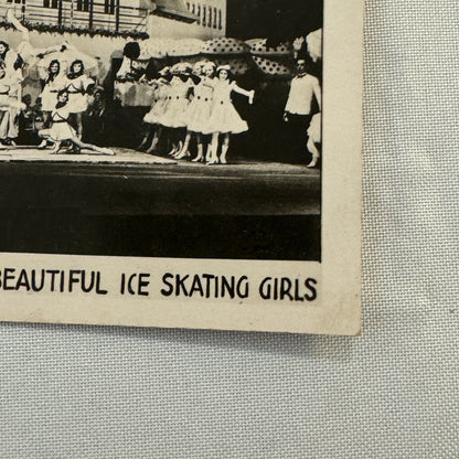 Vintage Circus Performer Postcard Post Card The Jewels Ice Skating Girls Skate