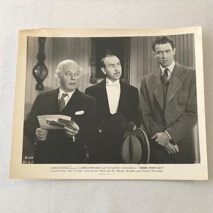 Vintage Movie Film Press Photo Photograph Print Jimmy Steps Out James Stewart