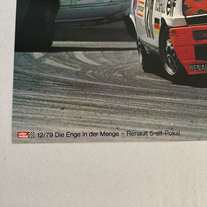 Vintage Renault 5 ELF Racing Poster