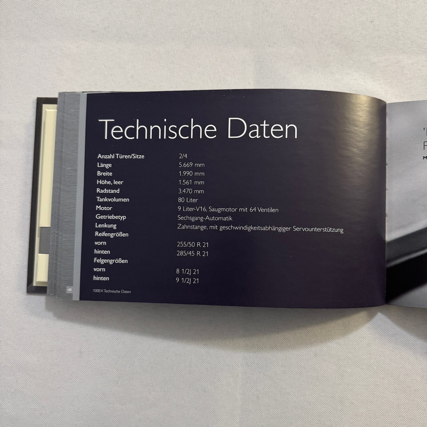 Rolls Royce 100EX Convertible Concept Car Press Kit Photo CD Hardbound German
