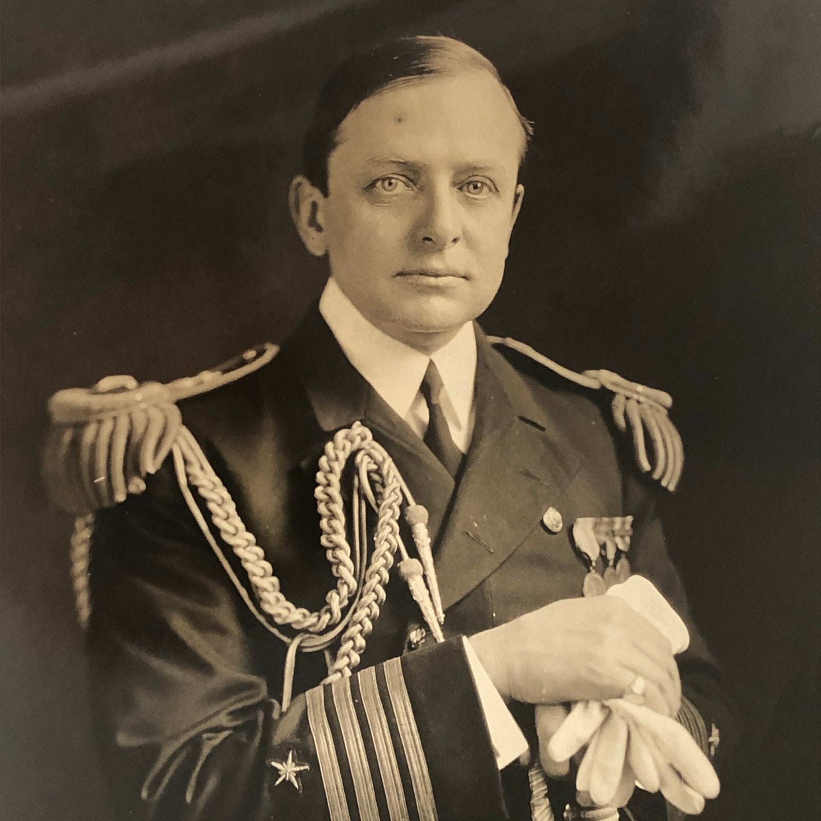 Military Navy Press Photo Photograph Captain Adolphus Andrews USS Mayflower 1925