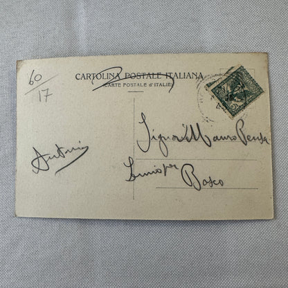Vintage Italian Postcard Post Card Automobile Touring Club Car 1905