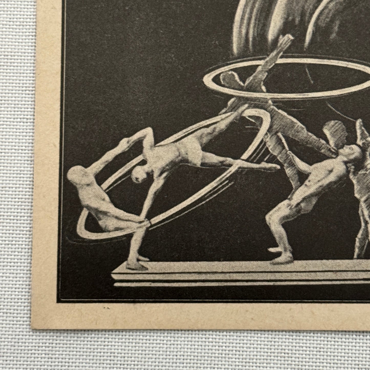 Vintage Circus Acrobat Balancing Act Acrobat Advertising Card Image Stanley Four