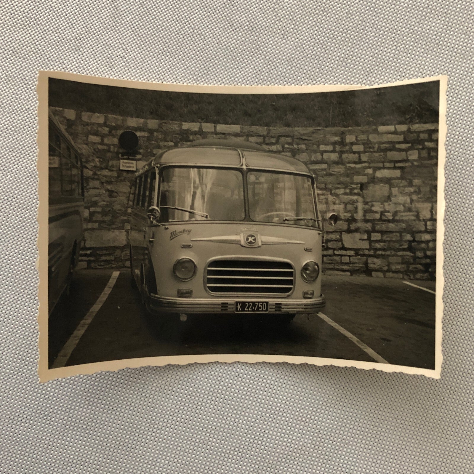 Vintage Bus Truck Photo Photograph Snapshot Germany AL22SM2