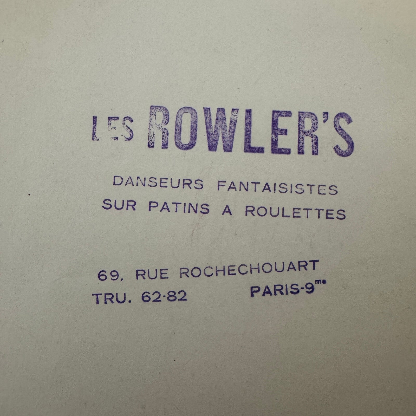 Vintage Circus Photo Les Rowlers Roller Skating Act Performer Photograph