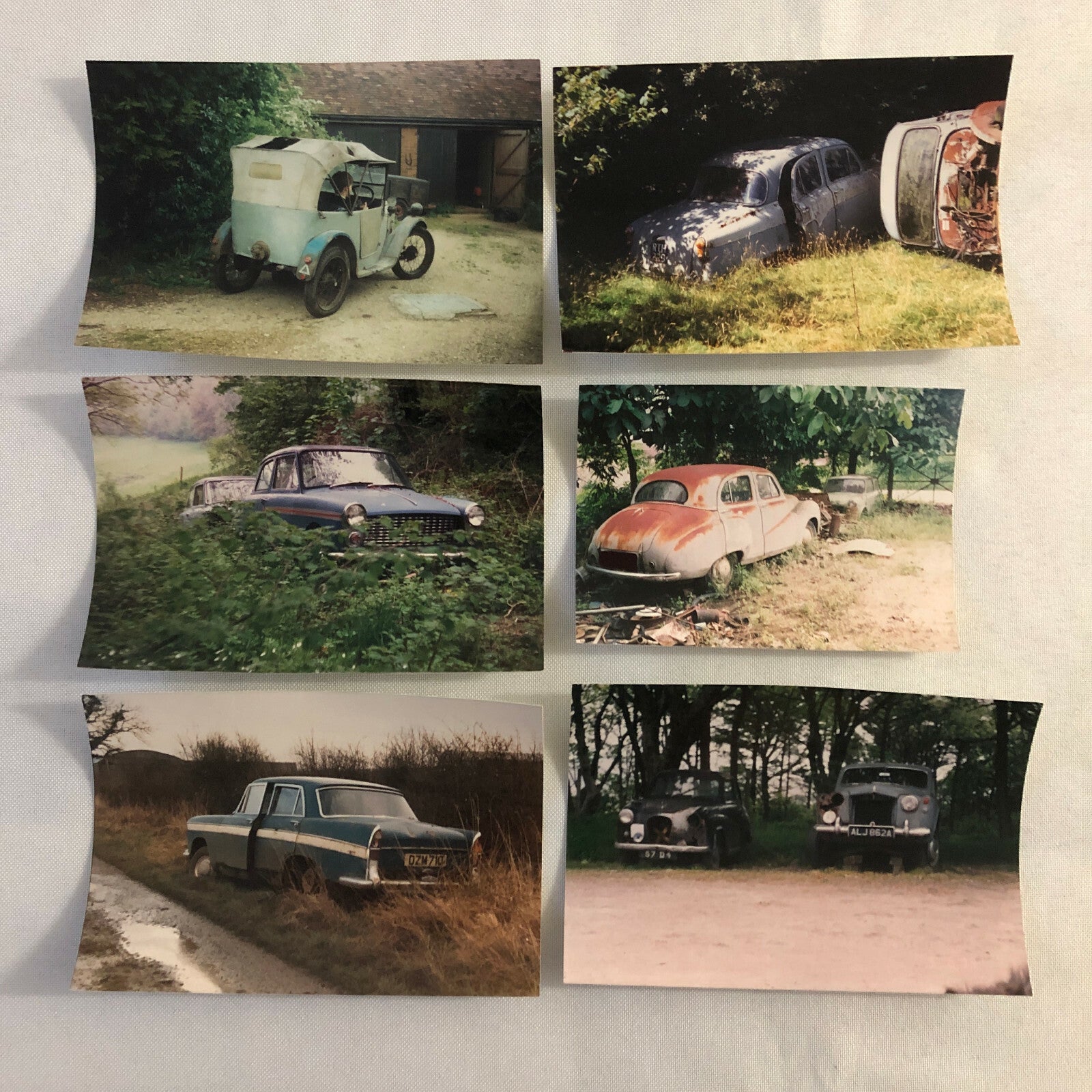 Vintage Austin Barn Find Junk Yard Car Truck Part Photo Photograph Lot of 30