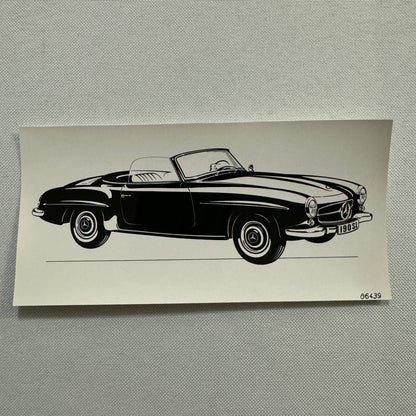 Vintage Mercedes 190SL 190 SL Roadster Hardtop Photo Photograph Lot 5x