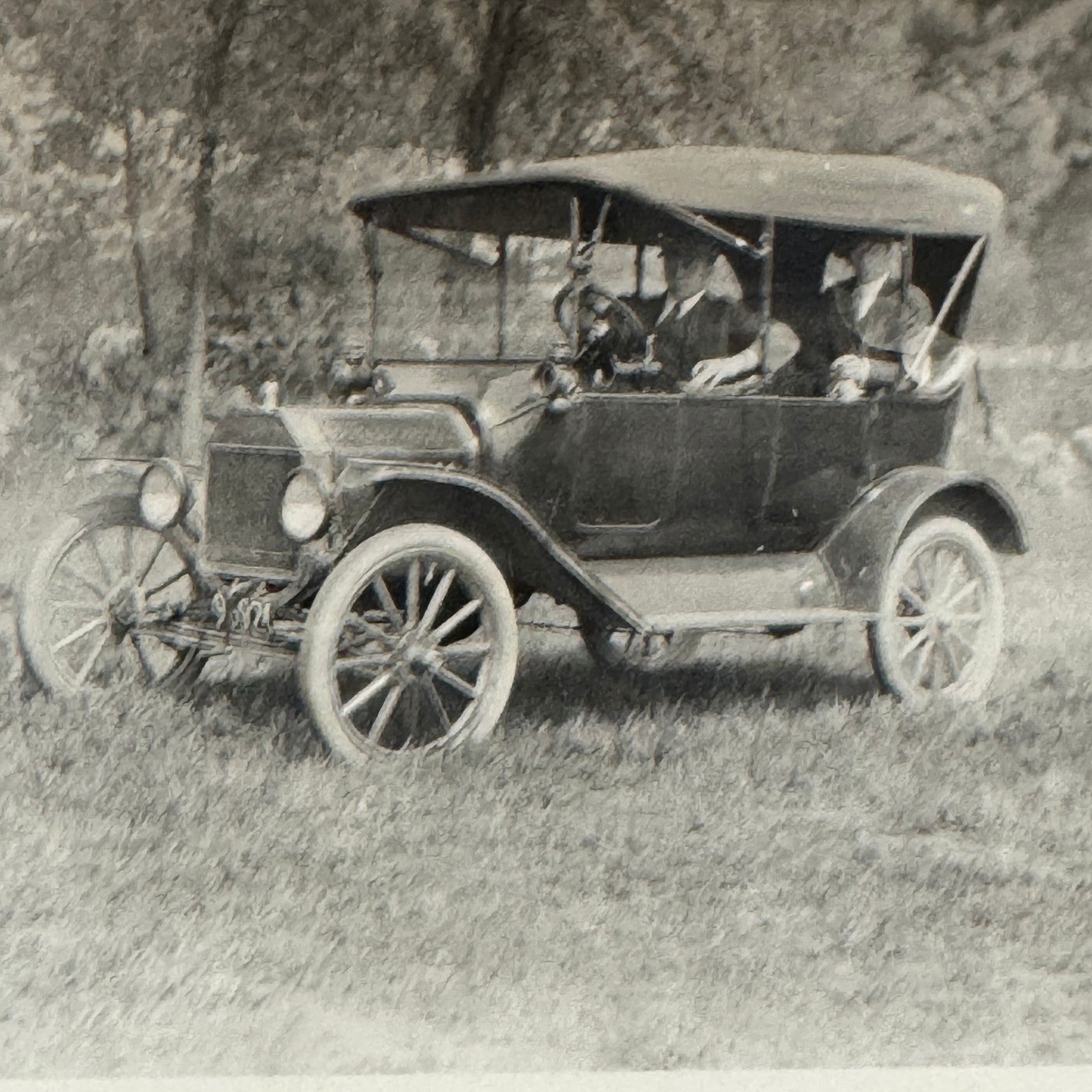 Vintage Car Automobile Photo Photograph Print Snapshot People