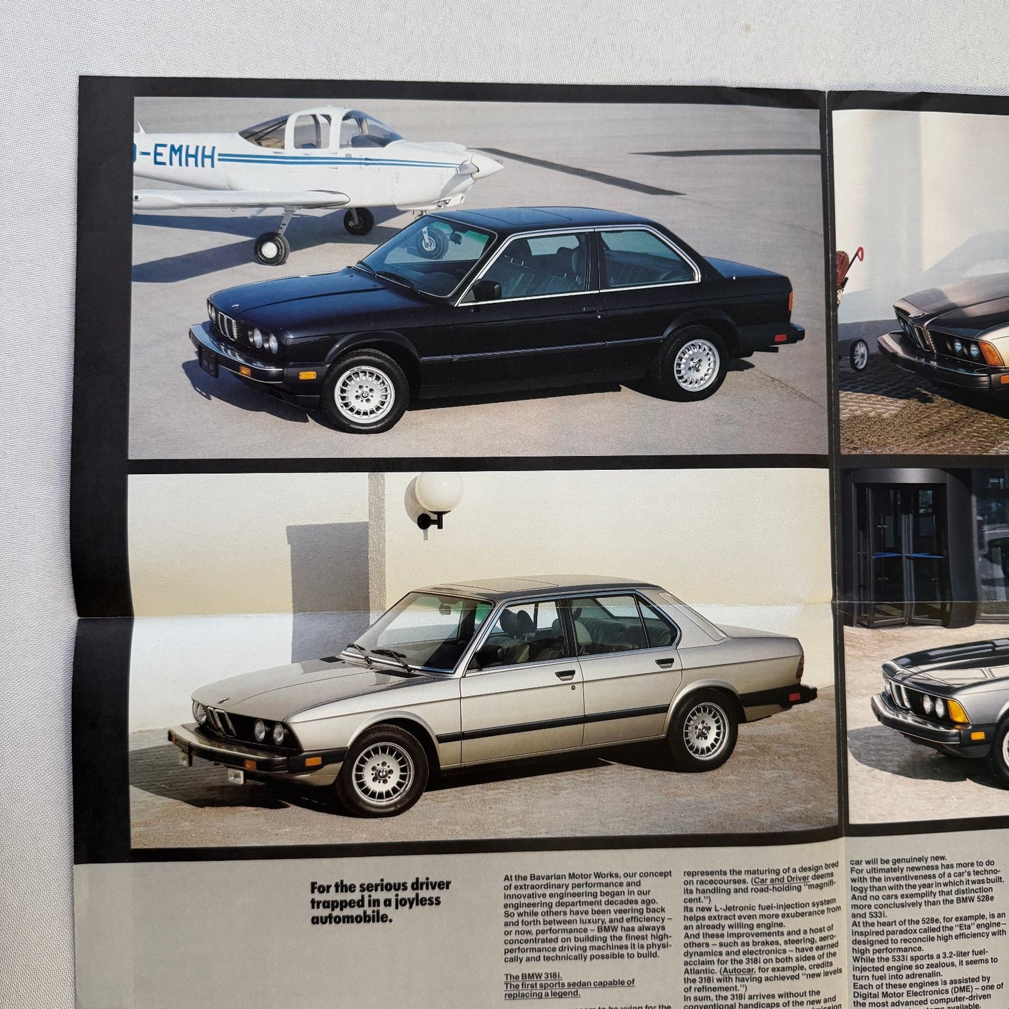 1983 BMW Sales Brochure Catalog 318i 528e 533i 633 CSi 733i 633CSi